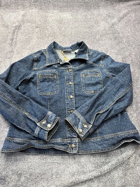 Valerie Stevens Women's Denim Jean Jacket Blue XL